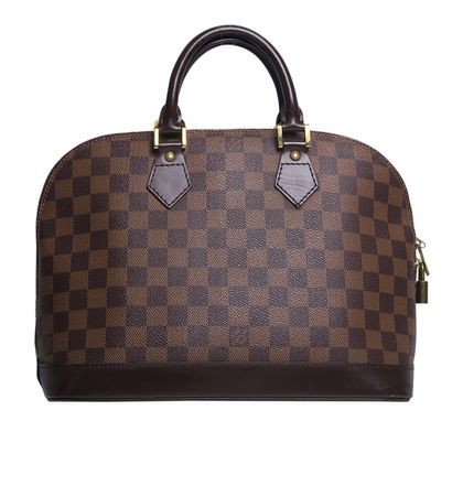 Damier Ebene Alma MM, front view